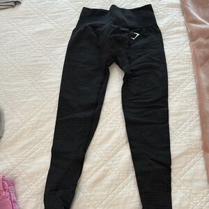 black gym shark leggings size small